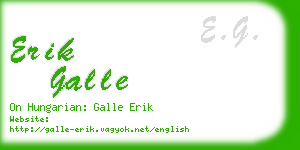 erik galle business card